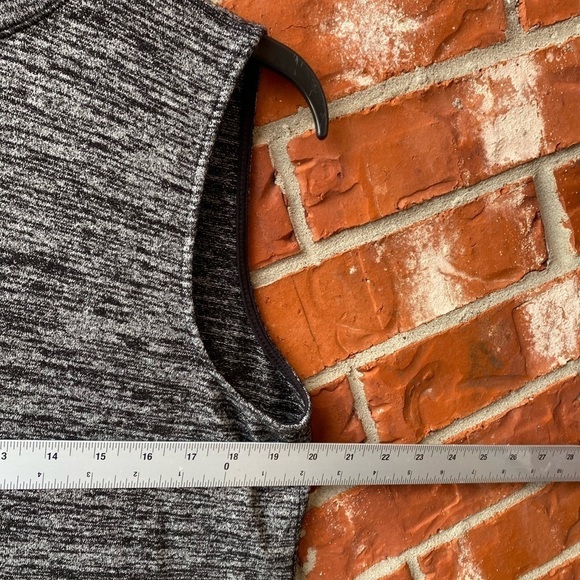 Rag & Bone Womens Large Gray Charlie Mock Neck VBack Cutout Tank Top - Picture 7 of 10